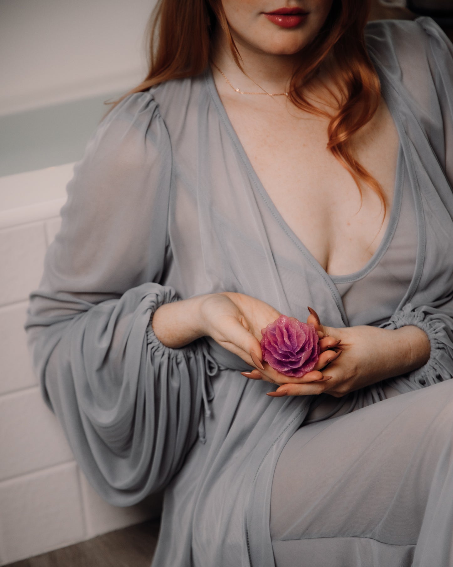 Pink Flower Pussy Soap!