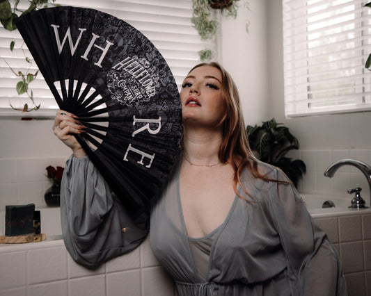 Whore hand fan