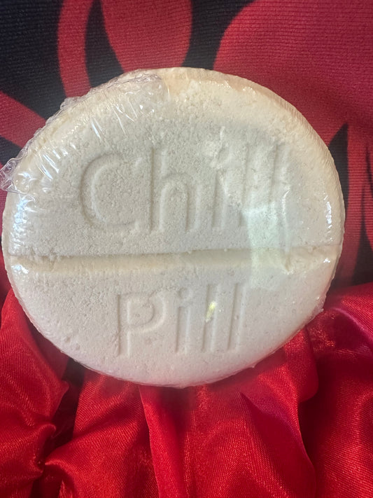 Chill pill bath bomb